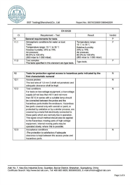 5.微功耗管网液位、流量监控智能终端IP68防护等级检测报告